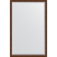 Зеркало Evoform Exclusive 172х112 BY 1217 с фацетом в багетной раме - Орех 65 мм