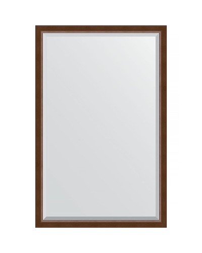 Зеркало Evoform Exclusive 172х112 BY 1217 с фацетом в багетной раме - Орех 65 мм