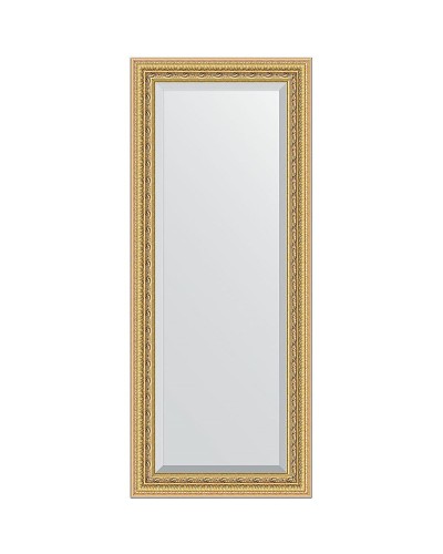 Зеркало Evoform Exclusive 145х60 BY 1264 с фацетом в багетной раме - Сусальное золото 80 мм