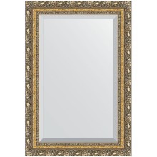 Зеркало Evoform Exclusive 95х65 BY 1280 с фацетом в багетной раме - Виньетка бронзовая 85 мм