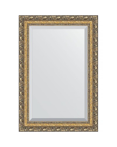 Зеркало Evoform Exclusive 95х65 BY 1280 с фацетом в багетной раме - Виньетка бронзовая 85 мм