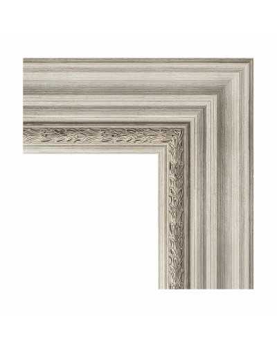 Зеркало Evoform Exclusive 76х56 BY 1227 с фацетом в багетной раме - Римское серебро 88 мм