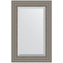 Зеркало Evoform Exclusive 86х56 BY 1237 с фацетом в багетной раме - Римское серебро 88 мм