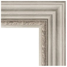 Зеркало Evoform Exclusive 86х56 BY 1237 с фацетом в багетной раме - Римское серебро 88 мм