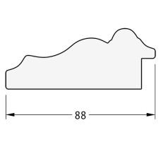 Зеркало Evoform Exclusive 86х56 BY 1237 с фацетом в багетной раме - Римское серебро 88 мм