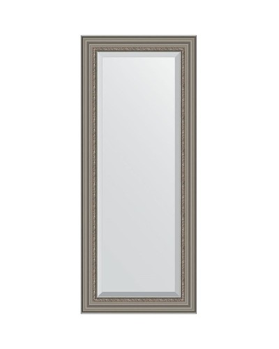 Зеркало Evoform Exclusive 146х61 BY 1267 с фацетом в багетной раме - Римское серебро 88 мм