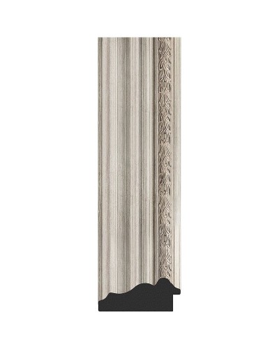 Зеркало Evoform Exclusive 96х66 BY 1277 с фацетом в багетной раме - Римское серебро 88 мм