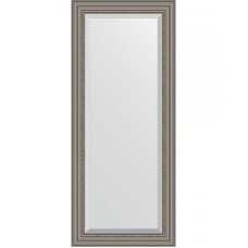Зеркало Evoform Exclusive 156х66 BY 1287 с фацетом в багетной раме - Римское серебро 88 мм
