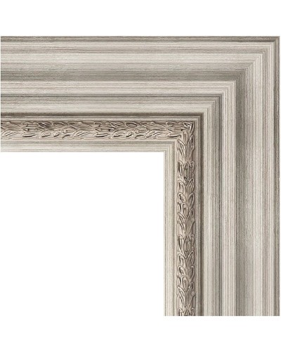 Зеркало Evoform Exclusive 156х66 BY 1287 с фацетом в багетной раме - Римское серебро 88 мм
