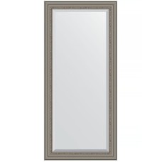 Зеркало Evoform Exclusive 166х76 BY 1307 с фацетом в багетной раме - Римское серебро 88 мм