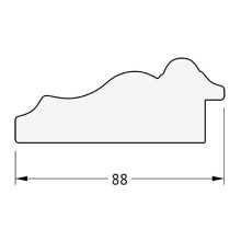 Зеркало Evoform Exclusive 106х76 BY 1297 с фацетом в багетной раме - Римское серебро 88 мм