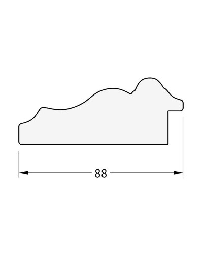 Зеркало Evoform Exclusive 176х116 BY 1317 с фацетом в багетной раме - Римское серебро 88 мм