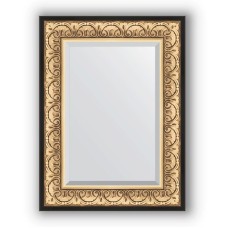 Зеркало Evoform Exclusive 80х60 Барокко золото