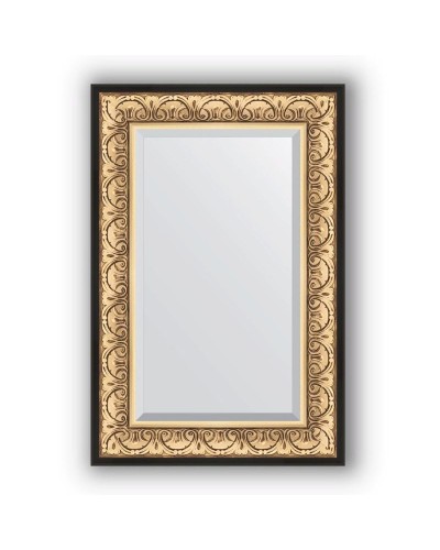 Зеркало Evoform Exclusive 90х60 Барокко золото