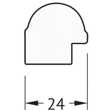 Зеркало Evoform Definite 44х34 BY 1329 в багетной раме - Серебряный бамбук 24 мм
