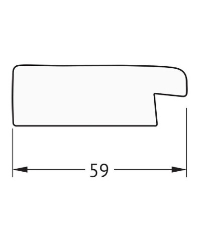 Зеркало Evoform Definite 50х40 BY 1336 в багетной раме - Травленое серебро 59 мм
