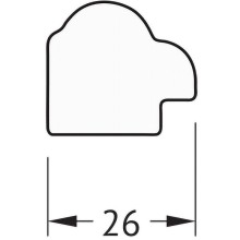 Зеркало Evoform Definite 44х34 BY 1339 в багетной раме - Витая бронза 26 мм