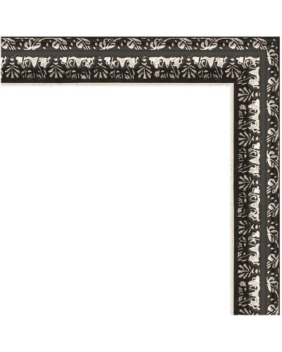 Зеркало Evoform Definite 47х37 BY 1340 в багетной раме - Черненое серебро 38 мм