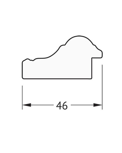 Зеркало Evoform Definite 48х38 BY 1344 в багетной раме - Бусы золотые 46 мм