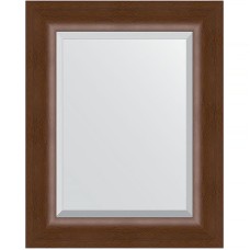 Зеркало Evoform Exclusive 52х42 BY 1359 с фацетом в багетной раме - Орех 65 мм