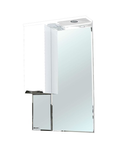 Зеркало со шкафом Bellezza Альфа 65 L 4618810002013 с подсветкой Белое