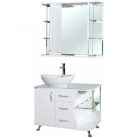 Зеркало Bellezza Рио 90 4613615060015 с подсветкой Белое