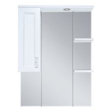 Дива - 75 Зеркало-шкаф со светом левое