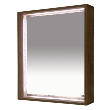 Dallas - 80 Зеркало свет ДСП (Дуб Галифакс)