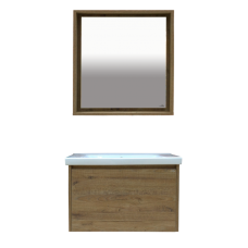 Dallas - 80 Зеркало свет ДСП (Дуб Галифакс)