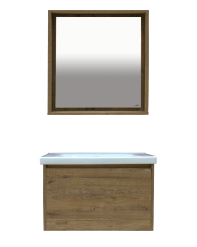 Dallas - 80 Зеркало свет ДСП (Дуб Галифакс)