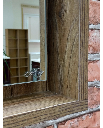 Dallas - 80 Зеркало свет ДСП (Дуб Галифакс)