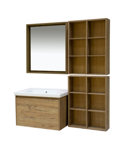 Dallas - 80 Зеркало свет ДСП (Дуб Галифакс)