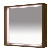 Dallas -100 Зеркало свет ДСП (Дуб Галифакс)