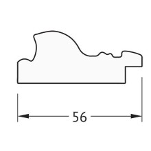Зеркало Evoform Definite 74х54 BY 3039 в багетной раме - Виньетка состаренное золото 56 мм