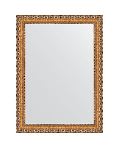Зеркало Evoform Definite 75х55 BY 3042 в багетной раме - Золотые бусы на бронзе 60 мм