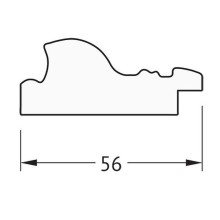 Зеркало Evoform Definite 104х54 BY 3073 в багетной раме - Виньетка состаренная бронза 56 мм