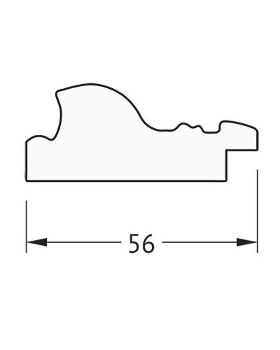 Зеркало Evoform Definite 104х54 BY 3073 в багетной раме - Виньетка состаренная бронза 56 мм