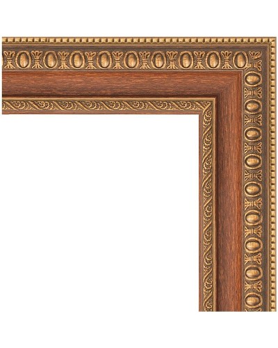 Зеркало Evoform Definite 105х55 BY 3075 в багетной раме - Бронзовые бусы на дереве 60 мм