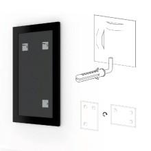 Зеркало Evoform Definite 136х46 Хром