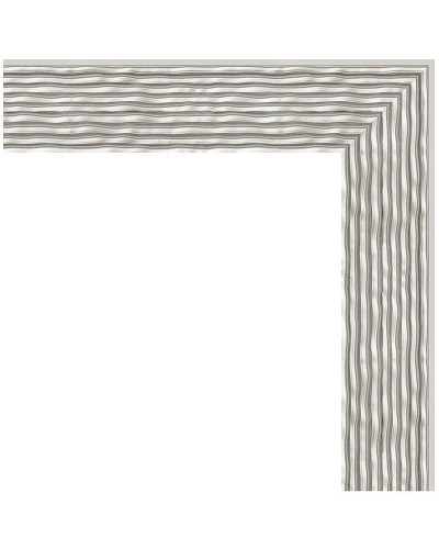 Зеркало Evoform Definite 141х51 BY 3102 в багетной раме - Волна алюминий 46 мм