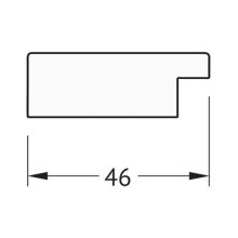 Зеркало Evoform Definite 141х51 BY 3102 в багетной раме - Волна алюминий 46 мм