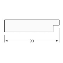 Зеркало Evoform Definite 150х60 BY 3117 в багетной раме - Золотые дюны 90 мм