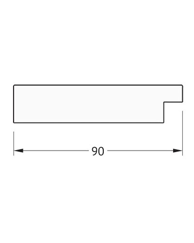 Зеркало Evoform Definite 150х60 BY 3117 в багетной раме - Золотые дюны 90 мм