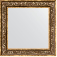 Зеркало Evoform Definite 73х73 BY 3159 в багетной раме - Вензель бронзовый 101 мм