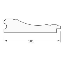 Зеркало Evoform Definite 73х73 BY 3159 в багетной раме - Вензель бронзовый 101 мм