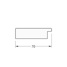 Зеркало Evoform Definite 66х66 BY 3144 в багетной раме - Серебряный дождь 70 мм