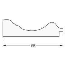 Зеркало Evoform Definite 72х72 BY 3155 в багетной раме - Травленое золото 99 мм