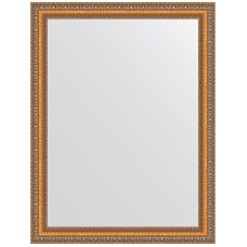 Зеркало Evoform Definite 85х65 BY 3170 в багетной раме - Золотые бусы на бронзе 60 мм