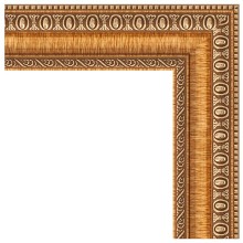 Зеркало Evoform Definite 85х65 BY 3170 в багетной раме - Золотые бусы на бронзе 60 мм