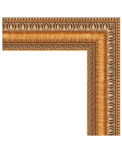 Зеркало Evoform Definite 85х65 BY 3170 в багетной раме - Золотые бусы на бронзе 60 мм